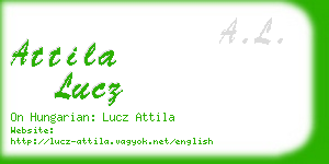 attila lucz business card